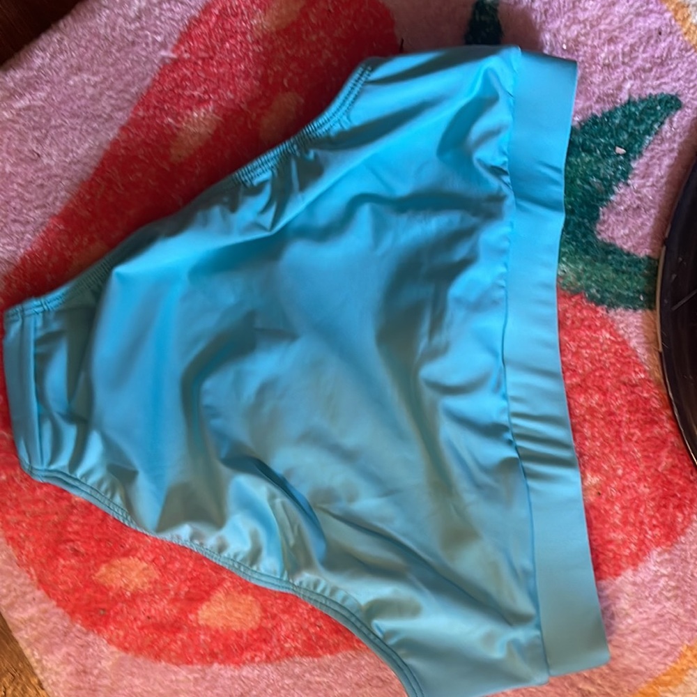 Women's Aqua High-Waist Swim Bottom - Picture 2 of 6